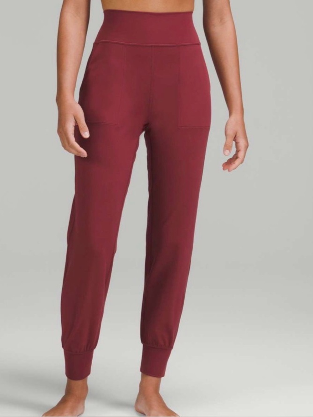 Lululemon Align High Rise Jogger Mulled Wine Women’s Size 14 Yoga Athletic 28”